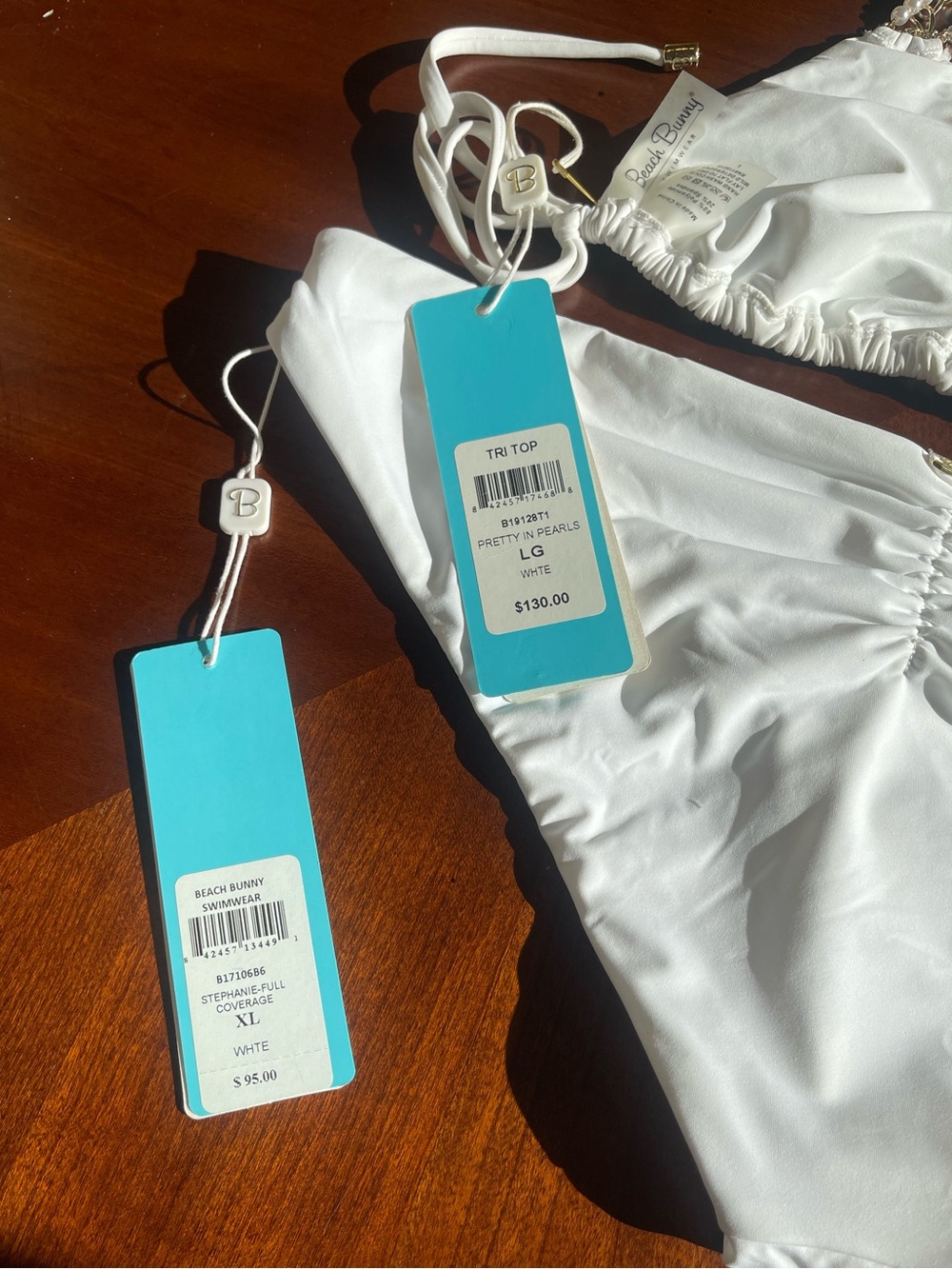 ON RESERVE FOR DIVADAR…NWT Pearl bikini set L TOP ONLY - Picture 8 of 9